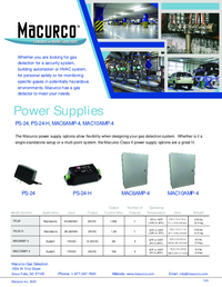 Thumbnail of document Data Sheet - MAC Power Supply